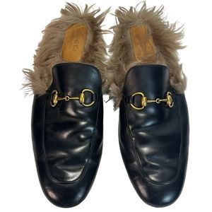 Gucci Men’s Authentic Princeton Fur Lined Slippers Size 12